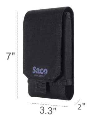 2 pocket Mobile & Power Bank Pouch - Black