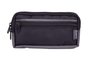 Horizontal Dual Mobile Pouch - Black