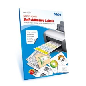 A4 Inkjet/Laser Printer Labels - White Self-Adhesive Labels